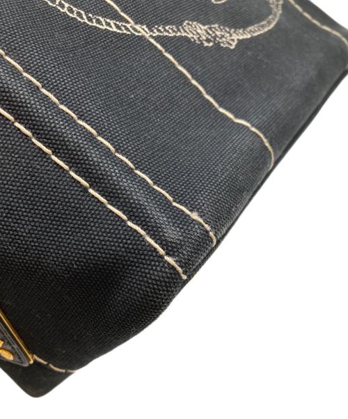 PRADA（プラダ）PRADA (プラダ) カナパ キャンバスハンドバッグ ブラックの古着・服飾アイテム