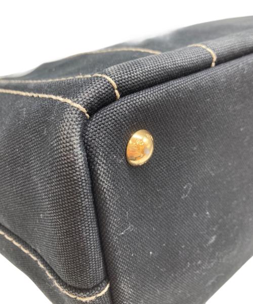 PRADA（プラダ）PRADA (プラダ) カナパ キャンバスハンドバッグ ブラックの古着・服飾アイテム