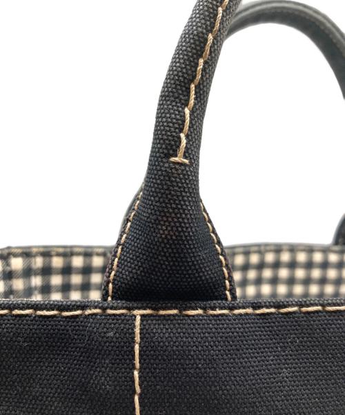 PRADA（プラダ）PRADA (プラダ) カナパ キャンバスハンドバッグ ブラックの古着・服飾アイテム