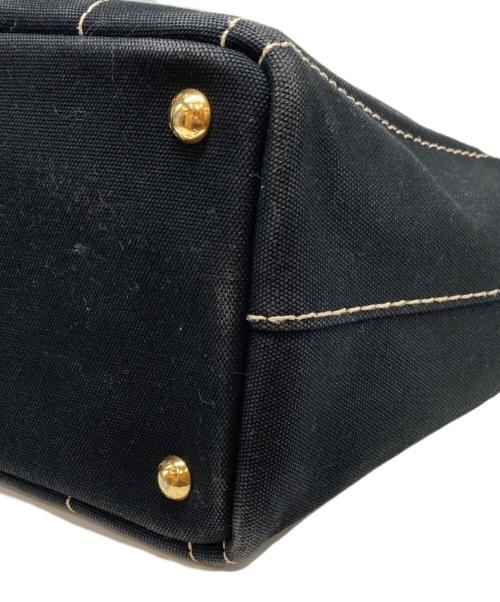 PRADA（プラダ）PRADA (プラダ) カナパ キャンバスハンドバッグ ブラックの古着・服飾アイテム