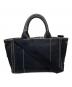 PRADA (プラダ) カナパ キャンバスハンドバッグ ブラック：45000円