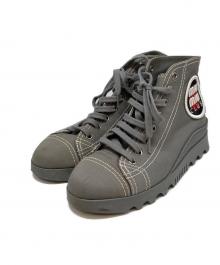 MIU MIU（ミュウミュウ）の古着「ハイカットスニーカー」｜グレー