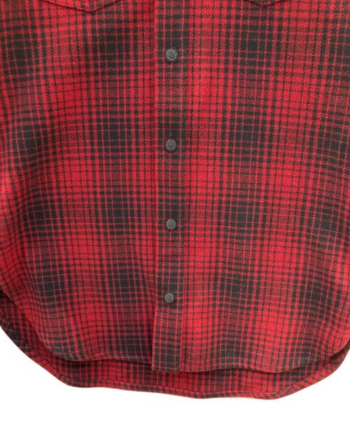 OFFWHITE（オフホワイト）OFFWHITE (オフホワイト) チェックシャツ レッド×ブラック サイズ:XSの古着・服飾アイテム