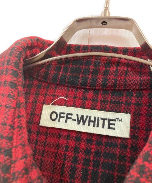 OFFWHITE（オフホワイト）OFFWHITE (オフホワイト) チェックシャツ レッド×ブラック サイズ:XSの古着・服飾アイテム