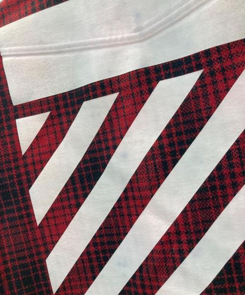 OFFWHITE（オフホワイト）OFFWHITE (オフホワイト) チェックシャツ レッド×ブラック サイズ:XSの古着・服飾アイテム