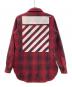 OFFWHITE (オフホワイト) チェックシャツ レッド×ブラック サイズ:XS：13000円