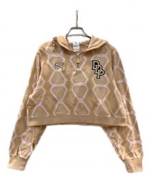 PUMA×DAPPER DAN（プーマ×ダッパーダン）の古着「クロップドパーカー」｜ベージュ