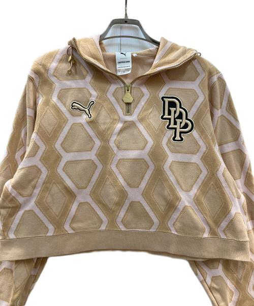 PUMA（プーマ）PUMA (プーマ) DAPPER DAN (ダッパーダン) クロップドパーカー ベージュ サイズ:Ⅼの古着・服飾アイテム