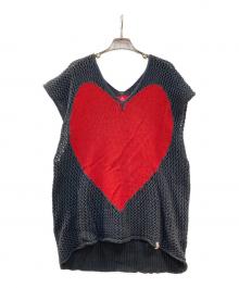 Vivienne Westwood RED LABEL（ヴィヴィアンウエストウッドレッドレーベル）の古着「ニットベスト」｜ブラック