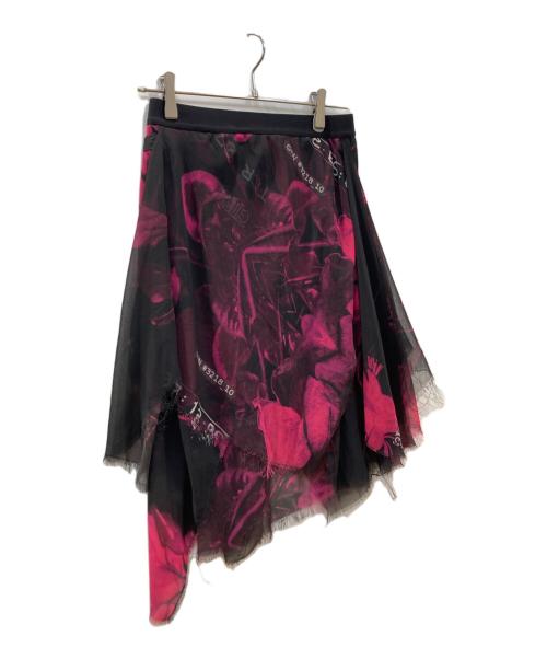 DIESEL（ディーゼル）DIESEL (ディーゼル) シフォンスカート ショッキングピンク サイズ:Sの古着・服飾アイテム