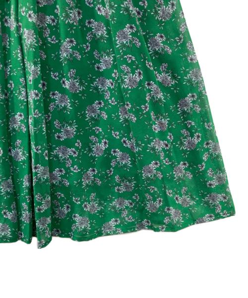 ANAYI（アナイ）ANAYI (アナイ) 花柄フリルシフォンスカート グリーン サイズ:36の古着・服飾アイテム