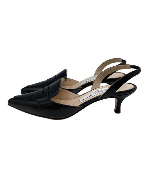 NEBULONIE（ネブローニ）NEBULONIE (ネブローニ) ヒールパンプス ブラック サイズ:37　1/2の古着・服飾アイテム