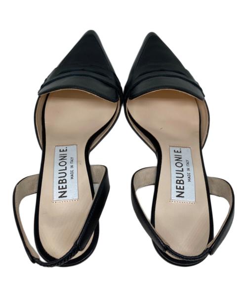 NEBULONIE（ネブローニ）NEBULONIE (ネブローニ) ヒールパンプス ブラック サイズ:37　1/2の古着・服飾アイテム
