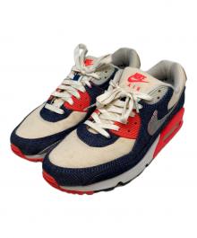 NIKE×Denham（ナイキ×デンハム）の古着「AIR MAX 90 "INFRARED" ローカットスニーカー」｜ベージュ×オレンジ