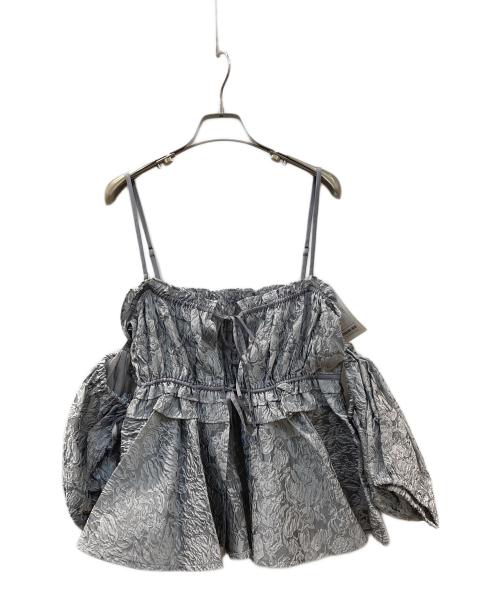 MAISON SPECIAL（メゾンスペシャル）MAISON SPECIAL (メゾンスペシャル) Jacquard Multiway Tops グレー サイズ:Free 未使用品の古着・服飾アイテム