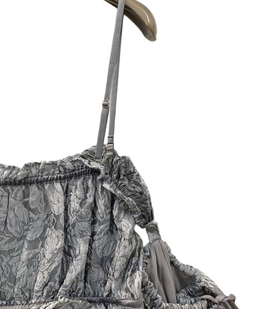 MAISON SPECIAL（メゾンスペシャル）MAISON SPECIAL (メゾンスペシャル) Jacquard Multiway Tops グレー サイズ:Free 未使用品の古着・服飾アイテム