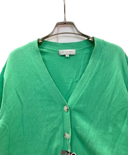 LEE MATHEWS（リー マシュー）lee mathews (リー マシュー) ニットカーディガン 黄緑 サイズ:S 未使用品の古着・服飾アイテム