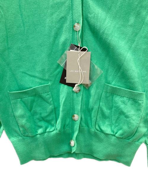 LEE MATHEWS（リー マシュー）lee mathews (リー マシュー) ニットカーディガン 黄緑 サイズ:S 未使用品の古着・服飾アイテム