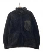 DRESSTERIORドレステリア）の古着「ジップアップ ボアフリースミリタリーブルゾン」｜ブラック