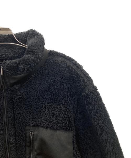 DRESSTERIOR（ドレステリア）DRESSTERIOR (ドレステリア) ジップアップ ボアフリースミリタリーブルゾン ブラック サイズ:Sの古着・服飾アイテム
