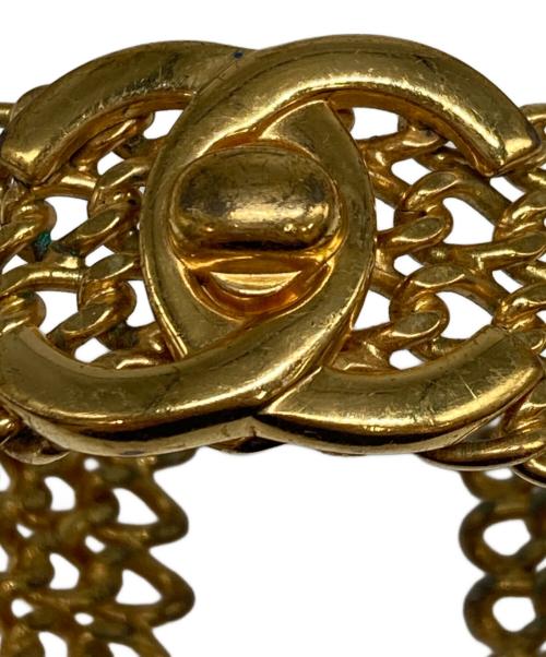 CHANEL（シャネル）CHANEL (シャネル) ターンロック ココマーク バングル ゴールドの古着・服飾アイテム