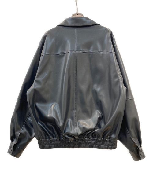 EMODA（エモダ）EMODA (エモダ) フェイクレザーオーバーブルゾン ブラック サイズ:Freeの古着・服飾アイテム