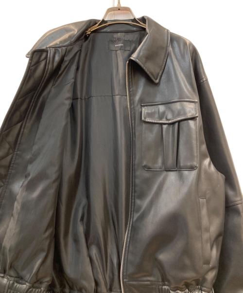 EMODA（エモダ）EMODA (エモダ) フェイクレザーオーバーブルゾン ブラック サイズ:Freeの古着・服飾アイテム