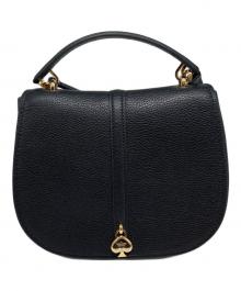 Kate Spade（ケイトスペード）の古着「ケイラ サドル バッグ」｜ブラック