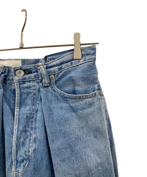 KURO（クロ）KURO (クロ) CROSS WIDE DENIM PANTS スカイブルーの古着・服飾アイテム