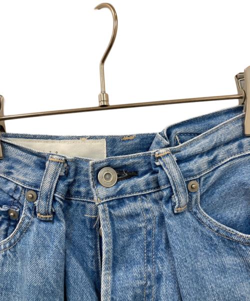 KURO（クロ）KURO (クロ) CROSS WIDE DENIM PANTS スカイブルーの古着・服飾アイテム