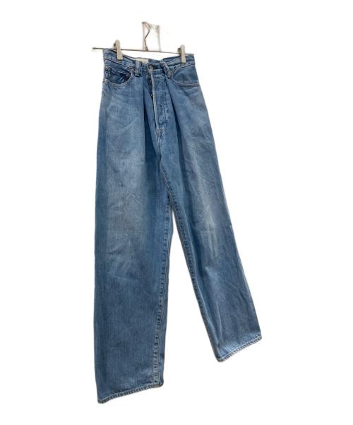 KURO（クロ）KURO (クロ) CROSS WIDE DENIM PANTS スカイブルーの古着・服飾アイテム