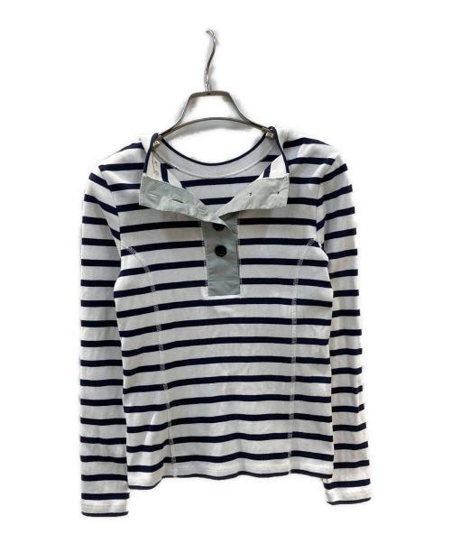 YORI（ヨリ）yori (ヨリ) マリブボーダーカットソー ネイビー×ホワイト サイズ:36の古着・服飾アイテム