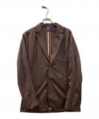 FRED PERRYフレッドペリー）の古着「ジャージテーラードジャケット」｜ブラウン