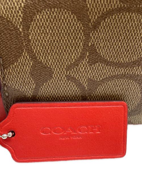 COACH（コーチ）COACH (コーチ) ジェイミー カメラ バッグ・シグネチャー レッド×ブラウンの古着・服飾アイテム