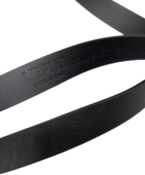 LEFIJE（レフィージェ）LEFIJE (レフィージェ) レザーガチャベルト ブラックの古着・服飾アイテム