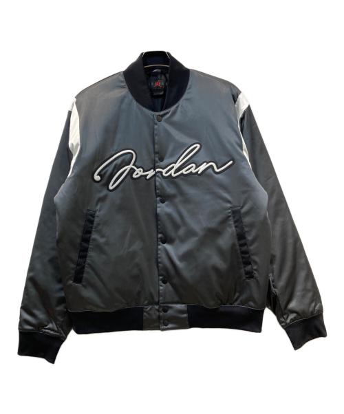 JORDAN（ジョーダン）JORDAN (ジョーダン) MVP HBR VRSTY JKT グレー サイズ:Lの古着・服飾アイテム