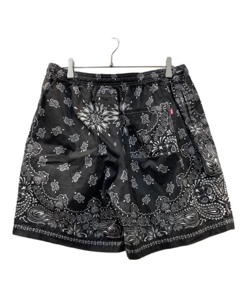 HIDE AND SEEK（ハイドアンドシーク）HIDE AND SEEK (ハイドアンドシーク) Bandana Pattern Short ブラック サイズ:Lの古着・服飾アイテム