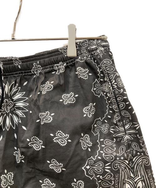 HIDE AND SEEK（ハイドアンドシーク）HIDE AND SEEK (ハイドアンドシーク) Bandana Pattern Short ブラック サイズ:Lの古着・服飾アイテム