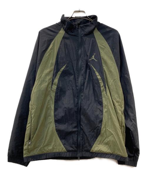 JORDAN（ジョーダン）JORDAN (ジョーダン) SPRT JAM WARM UP JACKET ブラック×グリーン サイズ:XLの古着・服飾アイテム