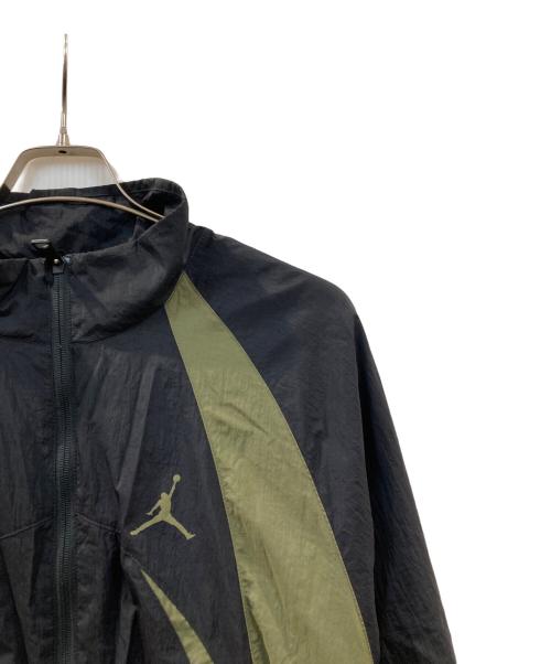 JORDAN（ジョーダン）JORDAN (ジョーダン) SPRT JAM WARM UP JACKET ブラック×グリーン サイズ:XLの古着・服飾アイテム