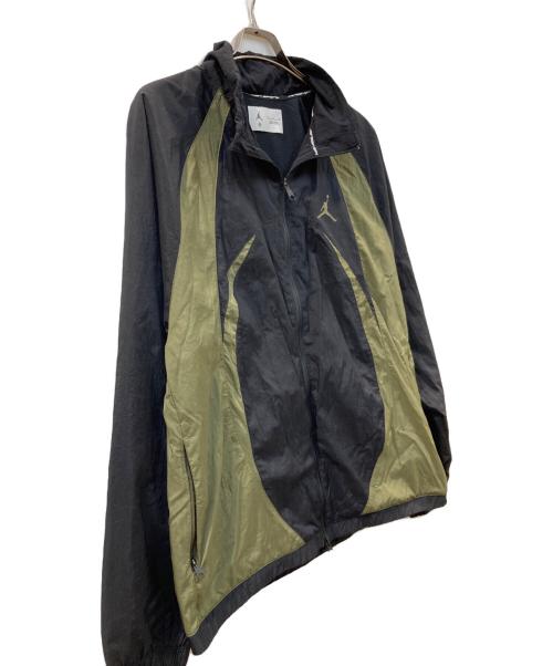 JORDAN（ジョーダン）JORDAN (ジョーダン) SPRT JAM WARM UP JACKET ブラック×グリーン サイズ:XLの古着・服飾アイテム