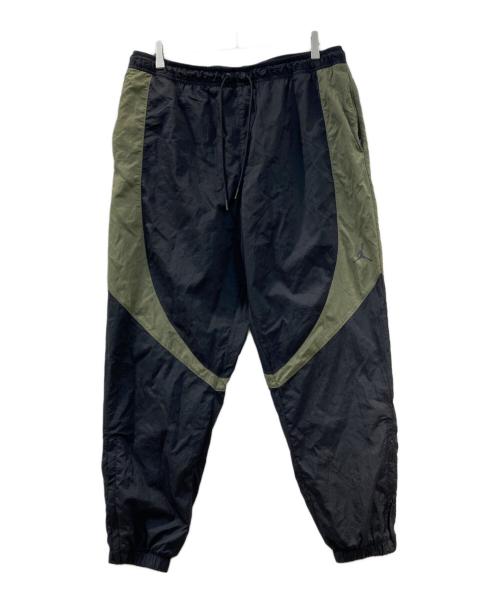 JORDAN（ジョーダン）JORDAN (ジョーダン) SPRT JAM WARM UP PANT ブラック×グリーン サイズ:XLの古着・服飾アイテム