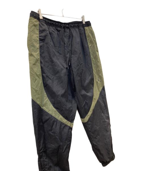 JORDAN（ジョーダン）JORDAN (ジョーダン) SPRT JAM WARM UP PANT ブラック×グリーン サイズ:XLの古着・服飾アイテム