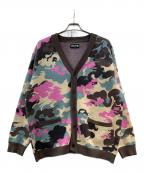 SUPPLIERサプライヤー）の古着「カーディガン」｜ベージュ×ブルー