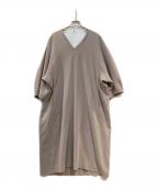 1er Arrondissementプルミエ アロンディスモン）の古着「Vネックワンピース」｜ベージュ