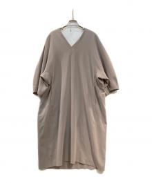 1er Arrondissement（プルミエ アロンディスモン）の古着「Vネックワンピース」｜ベージュ