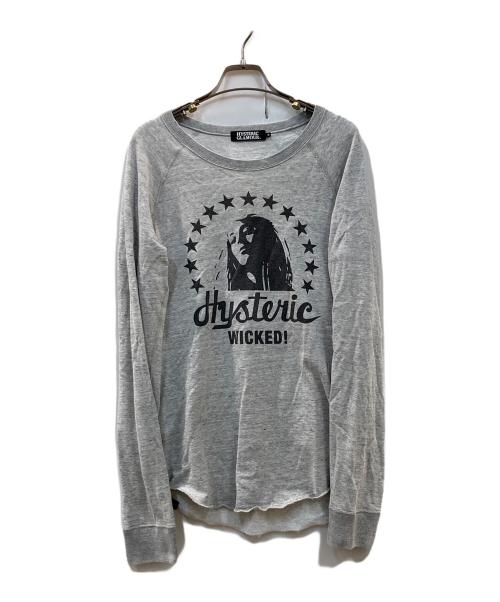 Hysteric Glamour（ヒステリックグラマー）Hysteric Glamour (ヒステリックグラマー) スウェット グレー サイズ:Mの古着・服飾アイテム