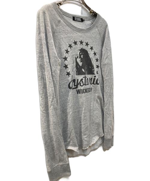 Hysteric Glamour（ヒステリックグラマー）Hysteric Glamour (ヒステリックグラマー) スウェット グレー サイズ:Mの古着・服飾アイテム