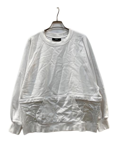 DIESEL（ディーゼル）DIESEL (ディーゼル) スウェット ホワイト サイズ:XXSの古着・服飾アイテム