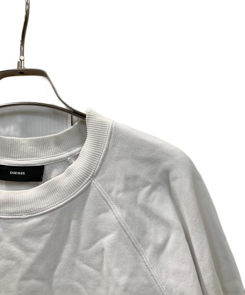 DIESEL（ディーゼル）DIESEL (ディーゼル) スウェット ホワイト サイズ:XXSの古着・服飾アイテム